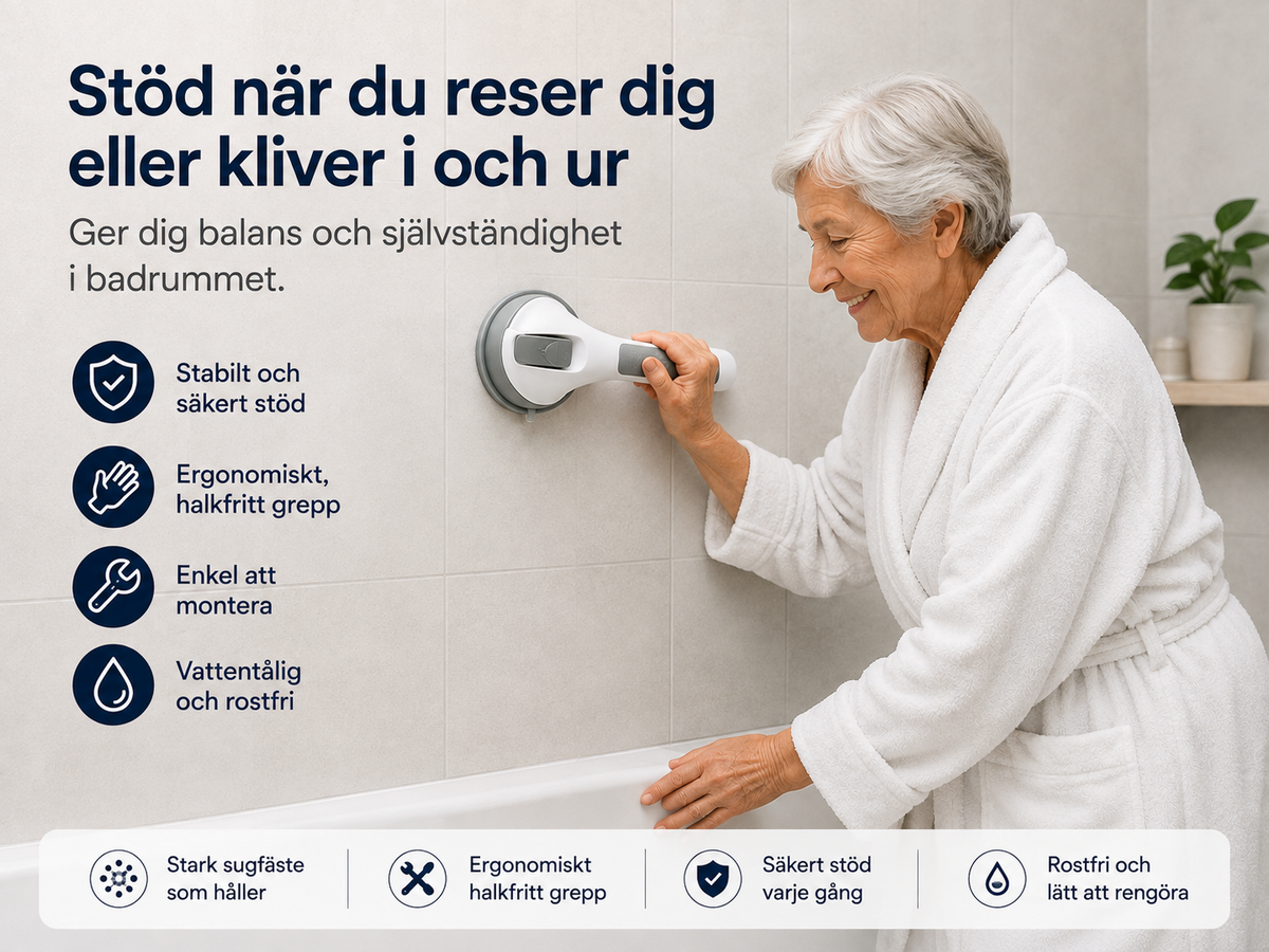 Badrum med halt golv